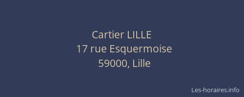 Cartier LILLE