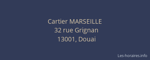 Cartier MARSEILLE