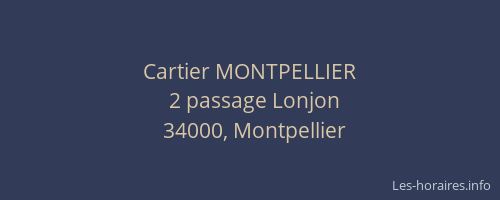 Cartier MONTPELLIER