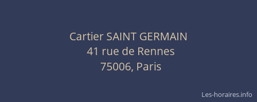 Cartier SAINT GERMAIN