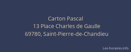 Carton Pascal