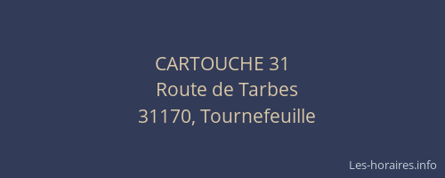CARTOUCHE 31