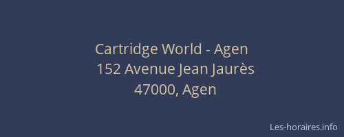 Cartridge World - Agen