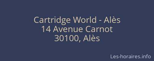 Cartridge World - Alès