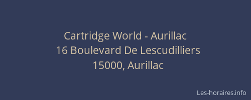 Cartridge World - Aurillac