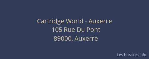 Cartridge World - Auxerre