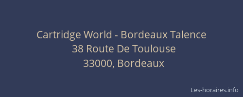 Cartridge World - Bordeaux Talence