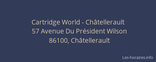Cartridge World - Châtellerault