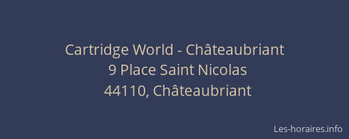 Cartridge World - Châteaubriant