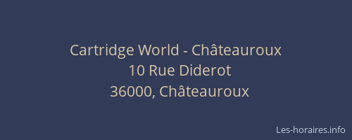 Cartridge World - Châteauroux