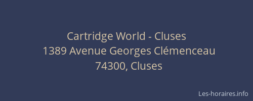 Cartridge World - Cluses