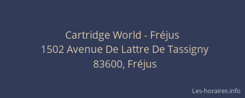 Cartridge World - Fréjus