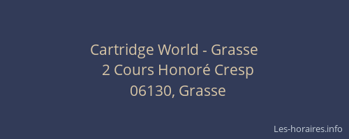 Cartridge World - Grasse