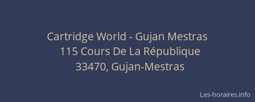 Cartridge World - Gujan Mestras