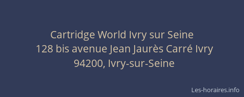 Cartridge World Ivry sur Seine