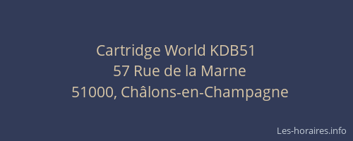 Cartridge World KDB51