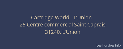 Cartridge World - L'Union