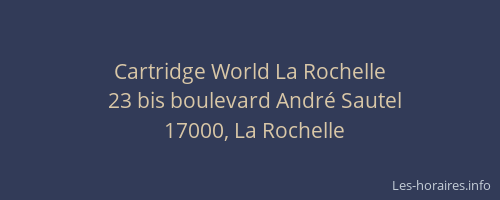 Cartridge World La Rochelle