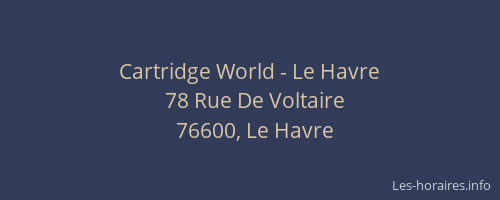Cartridge World - Le Havre