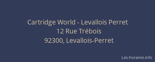 Cartridge World - Levallois Perret
