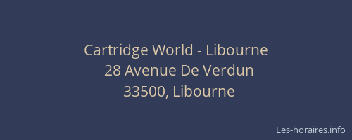 Cartridge World - Libourne