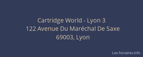 Cartridge World - Lyon 3