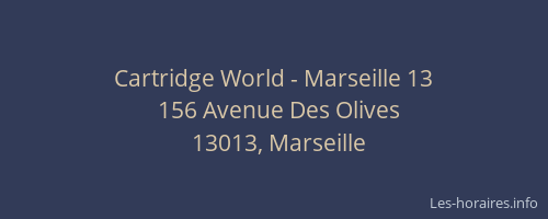 Cartridge World - Marseille 13