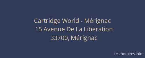 Cartridge World - Mérignac