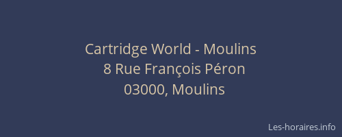 Cartridge World - Moulins