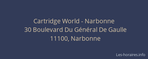 Cartridge World - Narbonne