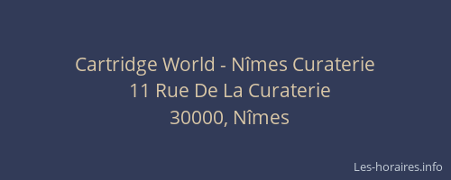 Cartridge World - Nîmes Curaterie