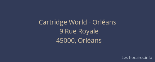Cartridge World - Orléans