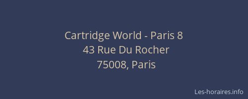 Cartridge World - Paris 8