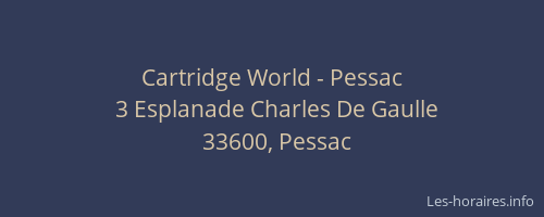 Cartridge World - Pessac