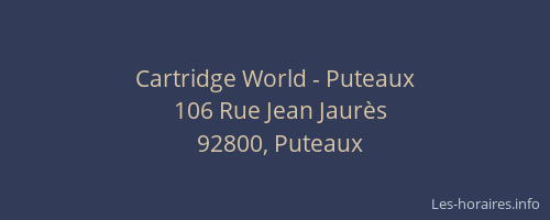 Cartridge World - Puteaux