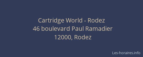 Cartridge World - Rodez