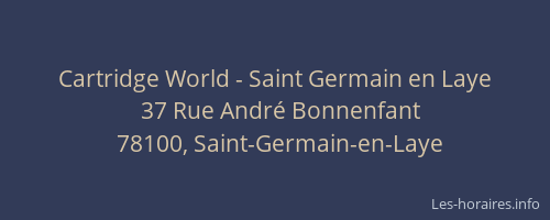 Cartridge World - Saint Germain en Laye