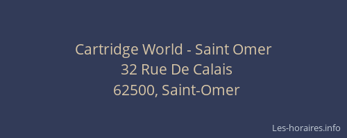 Cartridge World - Saint Omer