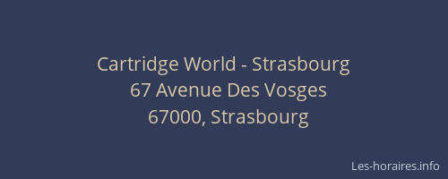 Cartridge World - Strasbourg