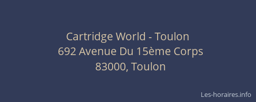 Cartridge World - Toulon