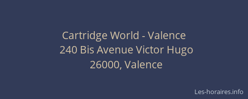 Cartridge World - Valence