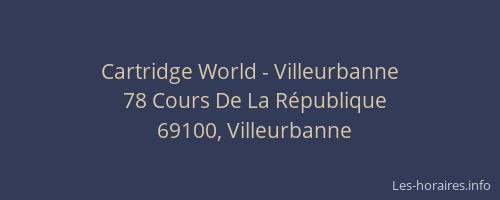 Cartridge World - Villeurbanne