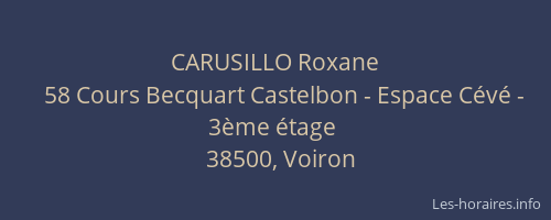 CARUSILLO Roxane
