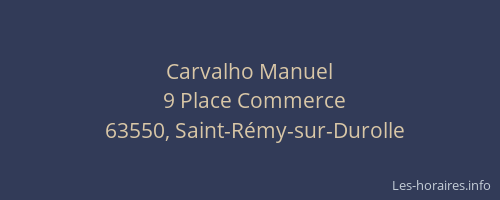 Carvalho Manuel