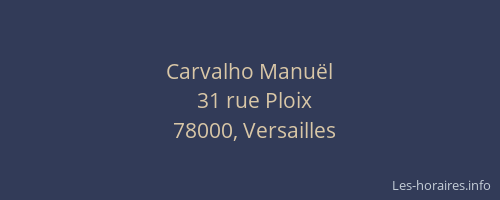 Carvalho Manuël