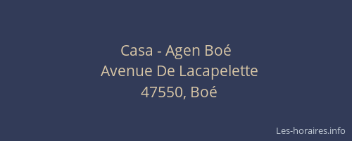 Casa - Agen Bo&eacute;
