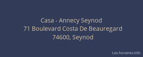 Casa - Annecy Seynod