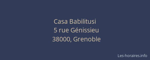 Casa Babilitusi