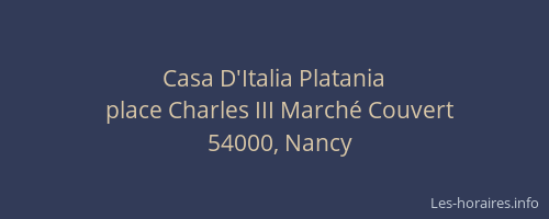 Casa D'Italia Platania