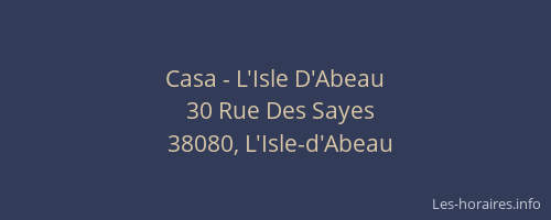 Casa - L'Isle D'Abeau